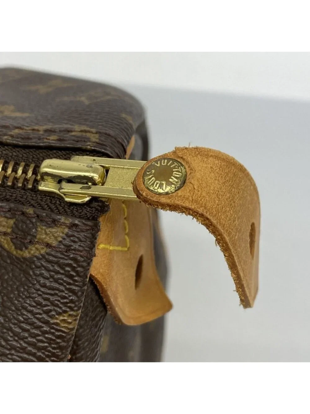 Louis Vuitton Handbag Monogram Speedy 35 Brown